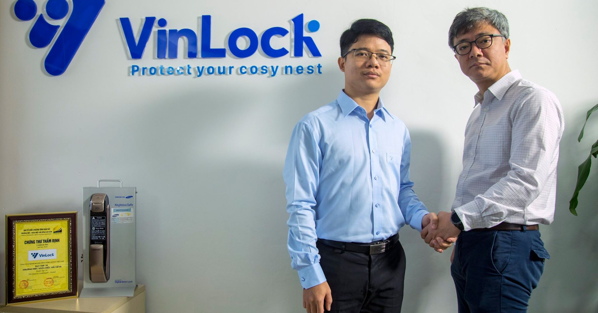 Vinlock trở thành đối tác chính cung ứng sản phẩm khóa cửa điện tử của  Samsung tại Việt Nam | Báo Dân trí