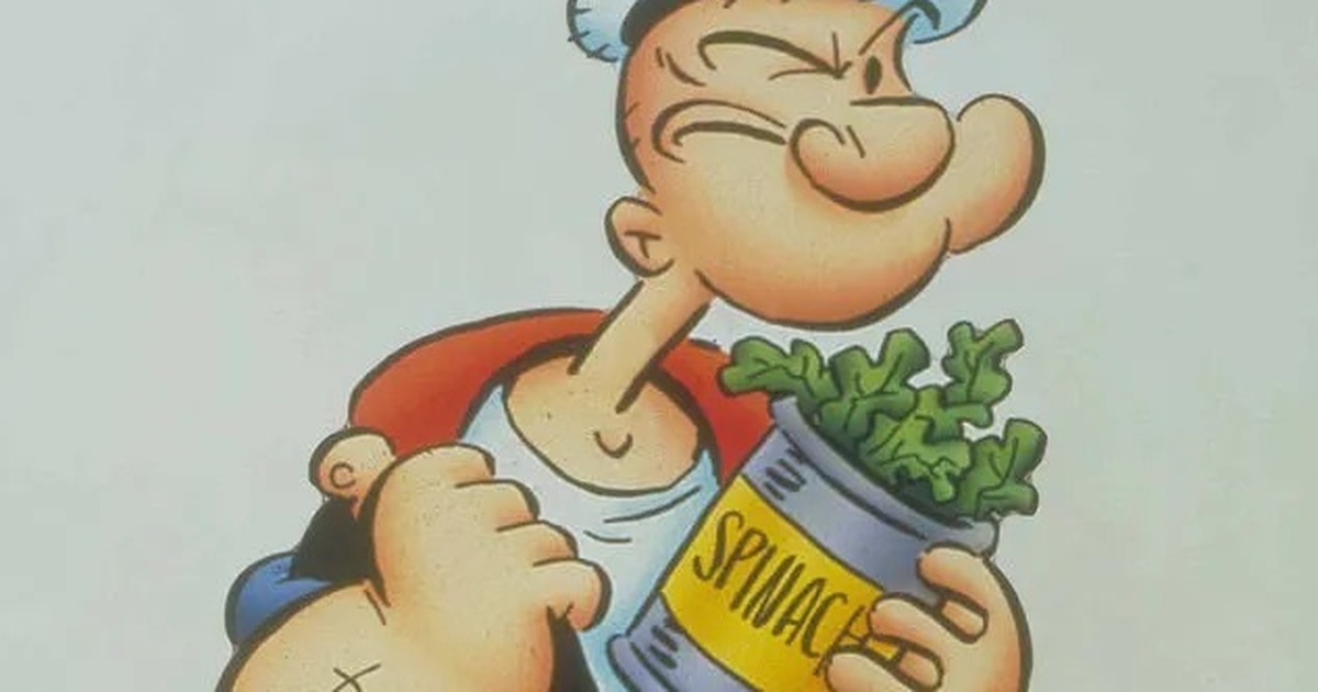 Đố 8x - 9x biết vì sao thủy thủ Popeye thích ăn rau chân vịt? Đáp …