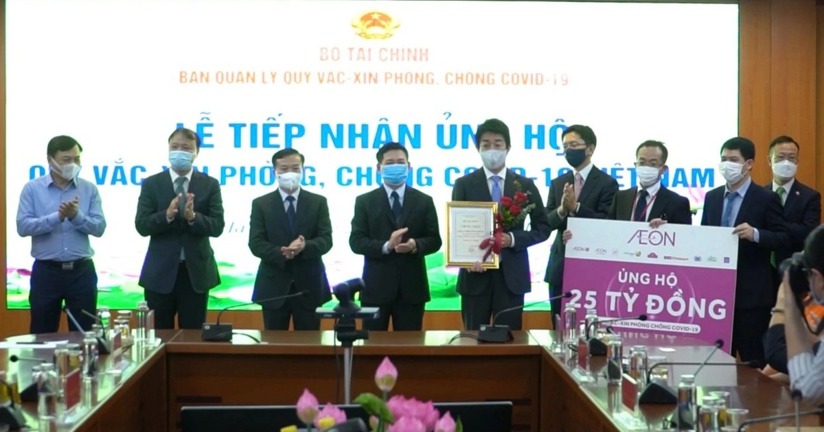Tập đoàn AEON ủng hộ Quỹ vắc xin, chung tay vì sức khỏe cộng đồng - Vimarsana News