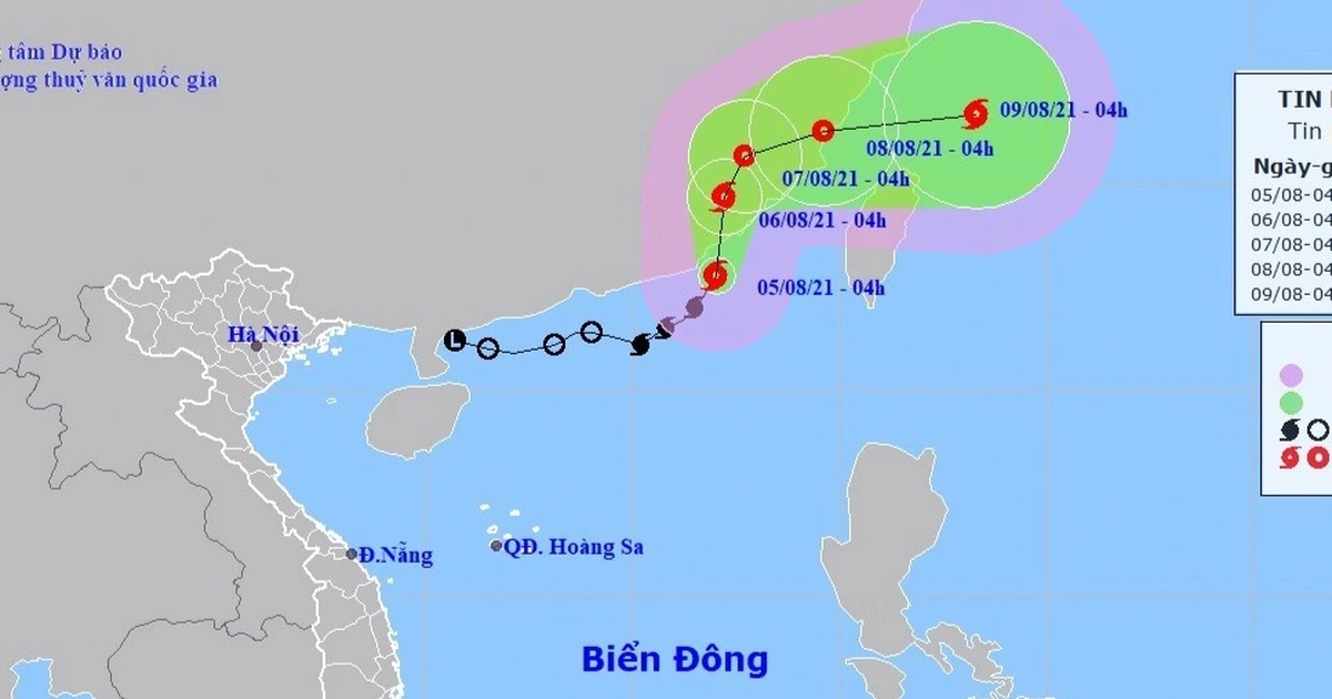 Bão số 4 mạnh lên gây mưa to và gió mạnh trên biển - Vimarsana News