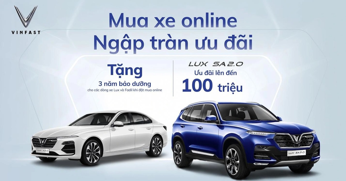 Khách hàng của VinFast được miễn phí 3 năm bảo dưỡng khi mua xe online - Vimarsana News