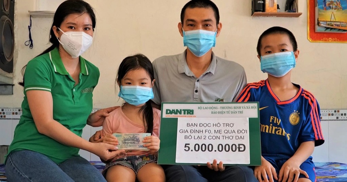 Trao "nóng" 5 triệu đồng tới gia đình F0, anh em mồ côi mẹ vì Covid-19 - Vimarsana News