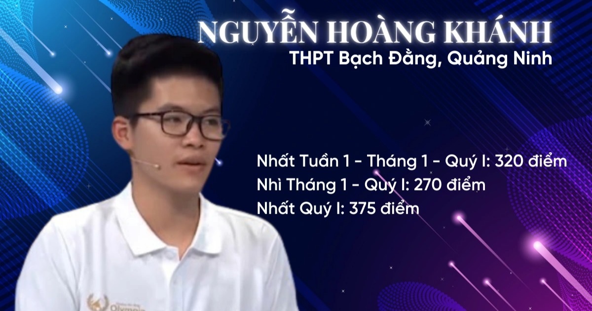 Chung kết Olympia: Nguyễn Hoàng Khánh muốn trở thành nhà vô địch