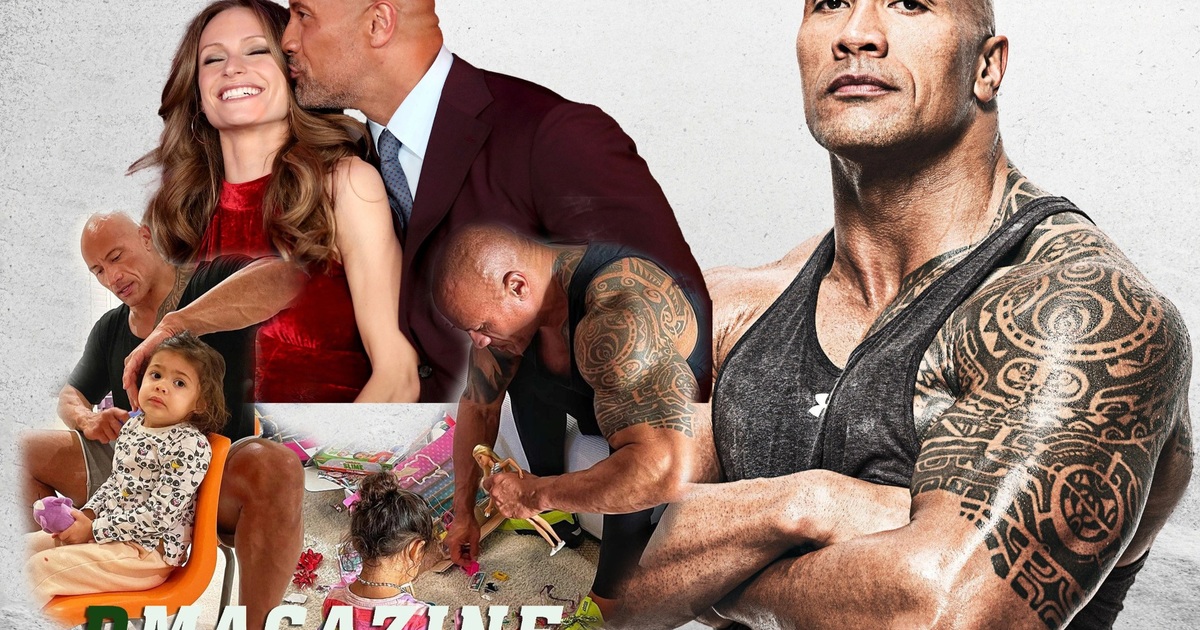 The Rock" Dwayne Johnson: Người hùng cơ bắp si tình, chiều vợ, cưng con |  Báo Dân trí