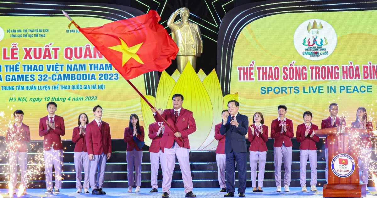 Đoàn Thể thao Việt Nam xuất quân dự SEA Games 32 với số thành viên kỷ lục