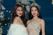 Thiên Ân, Thùy Tiên chung khung hình tại Miss Grand International 2022