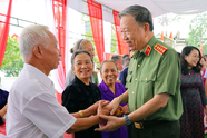 Đại tướng Tô Lâm dự Ngày hội đại đoàn kết tại xã nông thôn mới nâng cao
