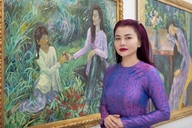 Vietnamese painter showcases heritage-inspired works