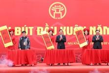 Chủ tịch nước Võ Văn Thưởng khai bút đầu xuân tại Hà Nội