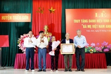 Truy tặng danh hiệu Bà Mẹ Việt Nam anh hùng cho Mẹ Lê Thị Lĩnh