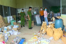 Gia Lai phát hiện nơi làm giả thuốc diệt cỏ số lượng lớn