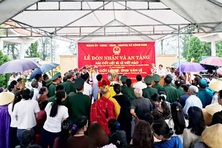 Thanh Hóa tiếp nhận, an táng 2 hài cốt liệt sĩ