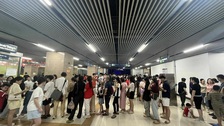 Hanoi metro overcrowded during National Day celebrations