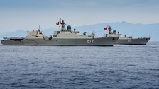 Submarine and missile frigate squadron join National Day parade