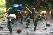 83-year-old veteran builds model retelling Dong Loc battlefield