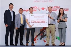 Over 3 billion VND raised at Run for the Heart race