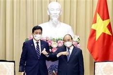 State President receives visiting Japanese Defence Minister