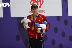 Anh Vien honoured as most successful Vietnamese swimmer of all time
