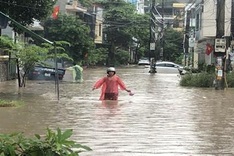 Many areas deeply flooded by heavy rain