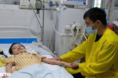 Man seeking help for ailing wife and child