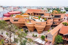 Bat Trang craft village centre nearly complete