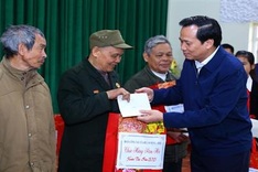 Minister gives Tet gifts to veterans and policy beneficiaries