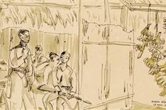 Exhibition displays sketches of resistance war on southern battlefield