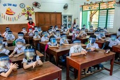 Public question wearing of face shields at school