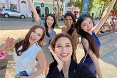 Vietnamese representative shares first photos at Miss World 2021