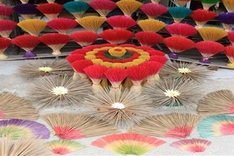 Sights and smells of incense making village lure tourists