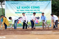 Dantri/DTiNews helps build dormitories for Dien Dien students