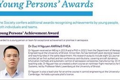 Young scientist becomes first Vietnamese awarded by UK Royal Aeronautical Society