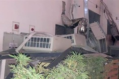 Air conditioners at Hanoi building fall into playground
