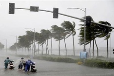 Storm forecasted to hit the East Sea