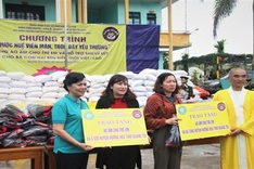 Charity group of former president’s wife supports flood-hit victims