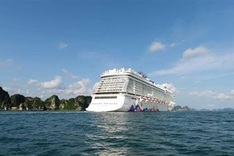 International cruise ships bring visitors to Ha Long