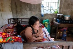 Lonely woman calls for help