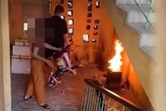 Woman fined for burning votive paper in apartment building