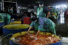 Hanoi's biggest fish market busy ahead of the Kitchen Gods' Day