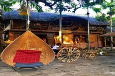 Unique coconut and bamboo-made house in Hoi An