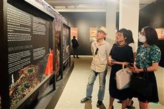Walking through a Songline exhibition held in Hanoi