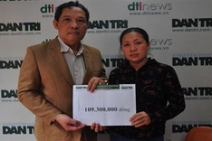 Readers donate VND109m to ill little boy
