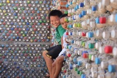 Ly Son house built from plastic bottles