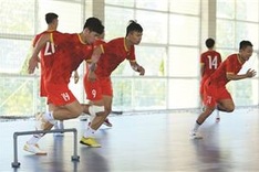 Vietnam futsal team prepare for World Cup