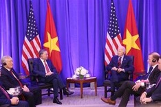 Top Vietnamese leader meets with US President