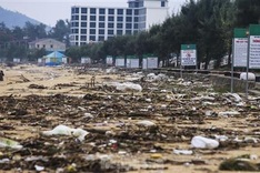 Ha Tinh’s most beautiful beach devastated after storm