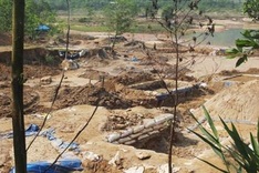 Illegal mining continues at Bong Mieu Gold Mine
