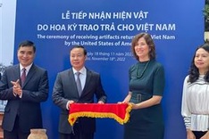 Historic artefacts returned to Vietnam from the US