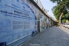 Hanoi mural street gets upgrade