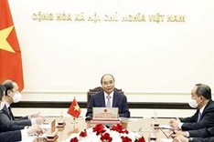 President holds online talks with Japanese Prime Minister